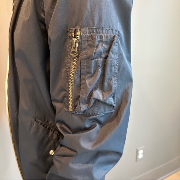 J Crew Wallace & Barnes Men's Navy Bomber Jacket - Picture 3 of 4